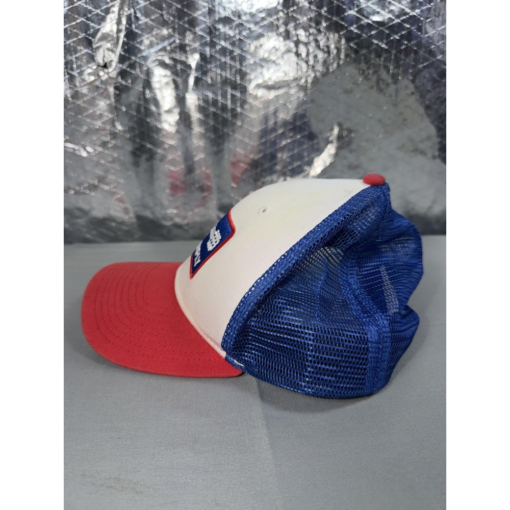 Patagonia Hat Cap Snap Back Mens One Size Red Blue Live Simply Trucker - Picture 8 of 10